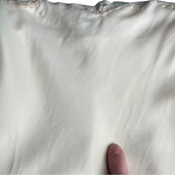 Vintage Wondermaid Non-Cling Beige Neutral Lace-Trimmed Slip Dress Size 42 - Picture 12 of 13